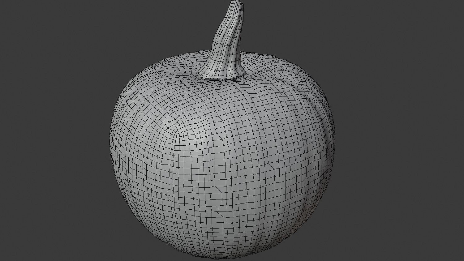 Pumpkin - orange 3D model_6
