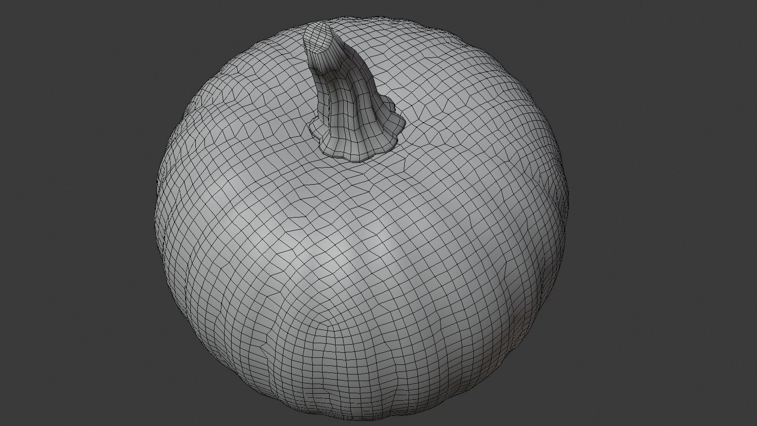 Pumpkin - orange 3D model_7