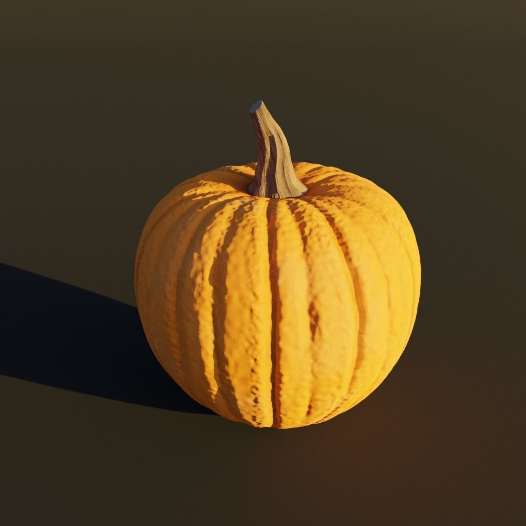 Pumpkin - orange 3D model_5