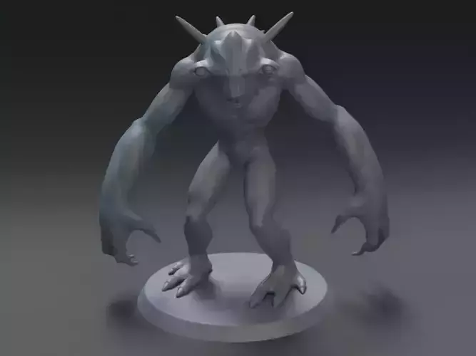demon humanoid creature 3D print model