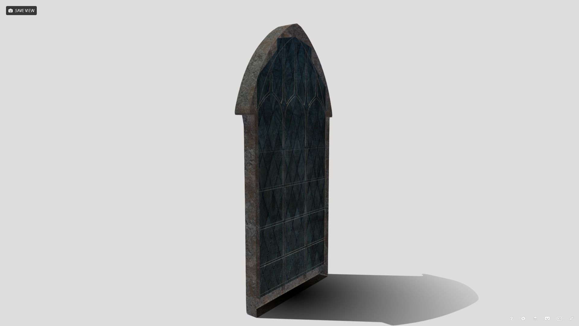 Generic Church Window Low-poly 3D model_4