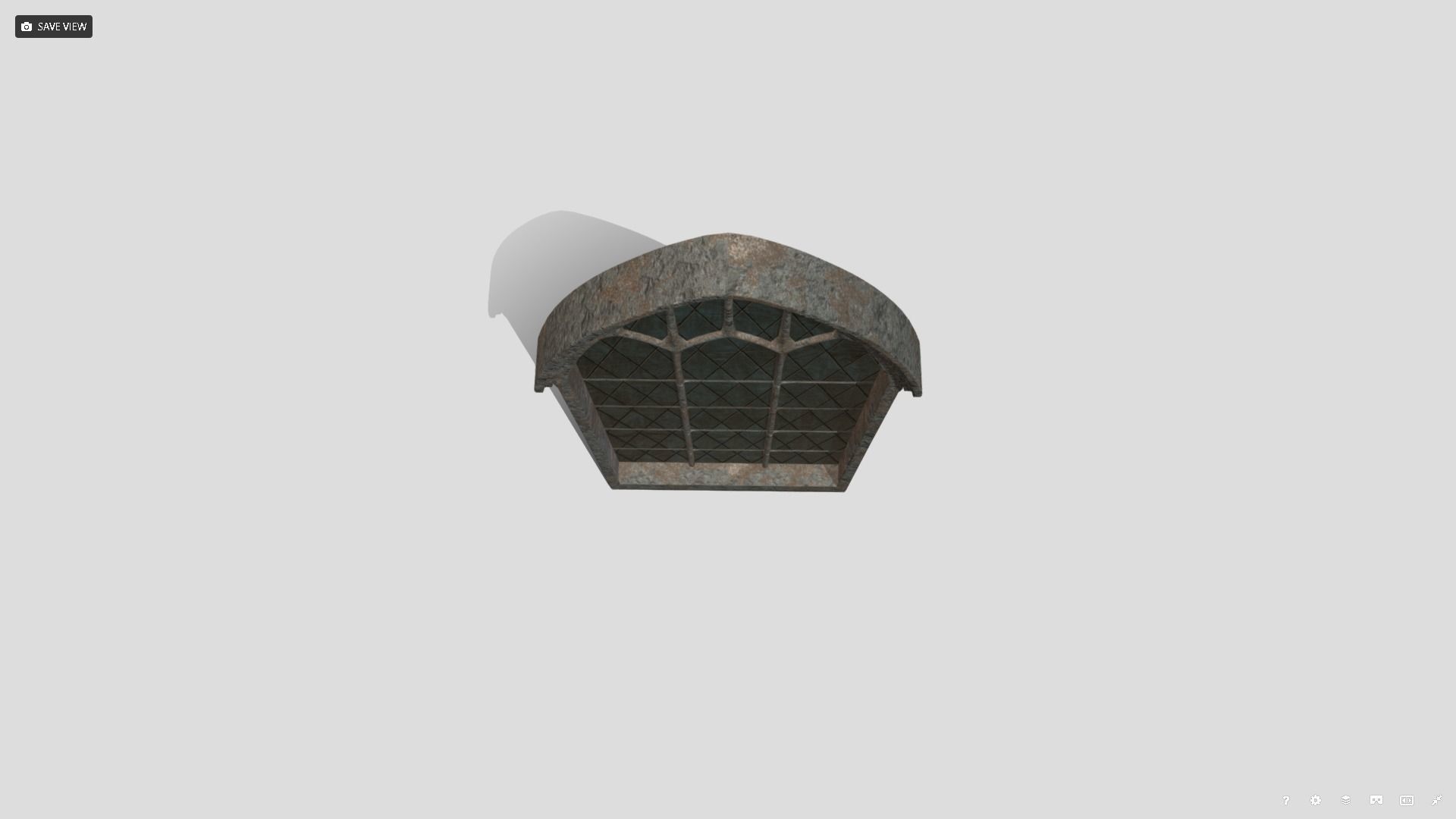 Generic Church Window Low-poly 3D model_5