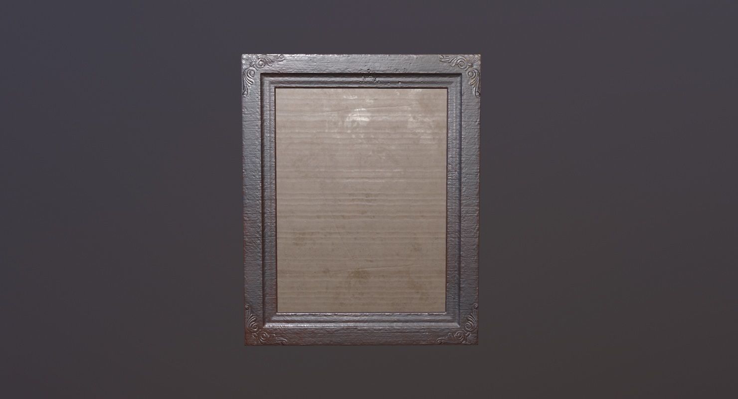 picture Frame Game Ready Low-poly 3D model_1