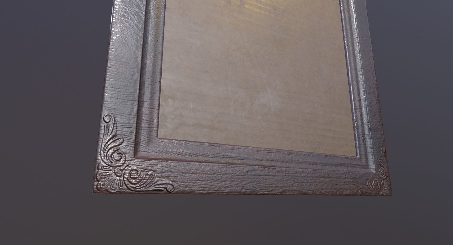 picture Frame Game Ready Low-poly 3D model_4