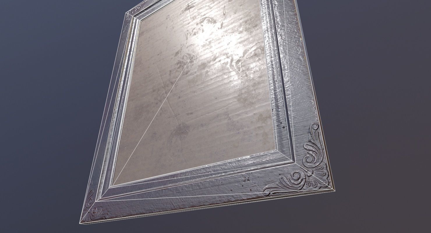 picture Frame Game Ready Low-poly 3D model_8
