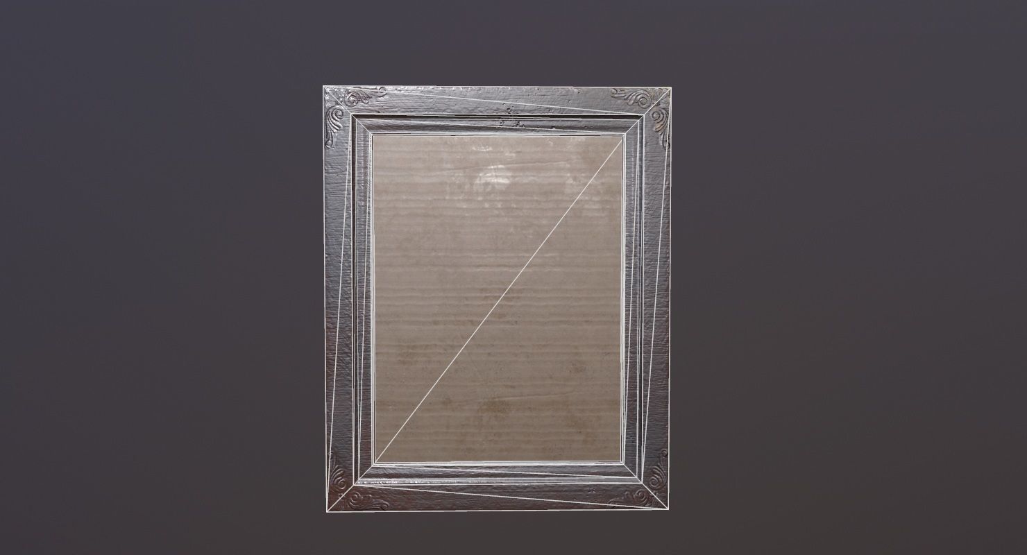 picture Frame Game Ready Low-poly 3D model_6