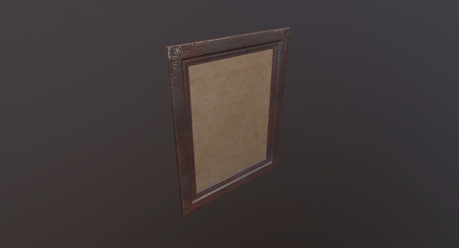 picture Frame Game Ready Low-poly 3D model_2