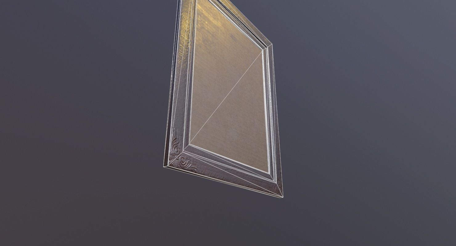 picture Frame Game Ready Low-poly 3D model_7