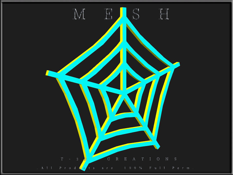 Spiderweb 01 Low-poly 3D model_2