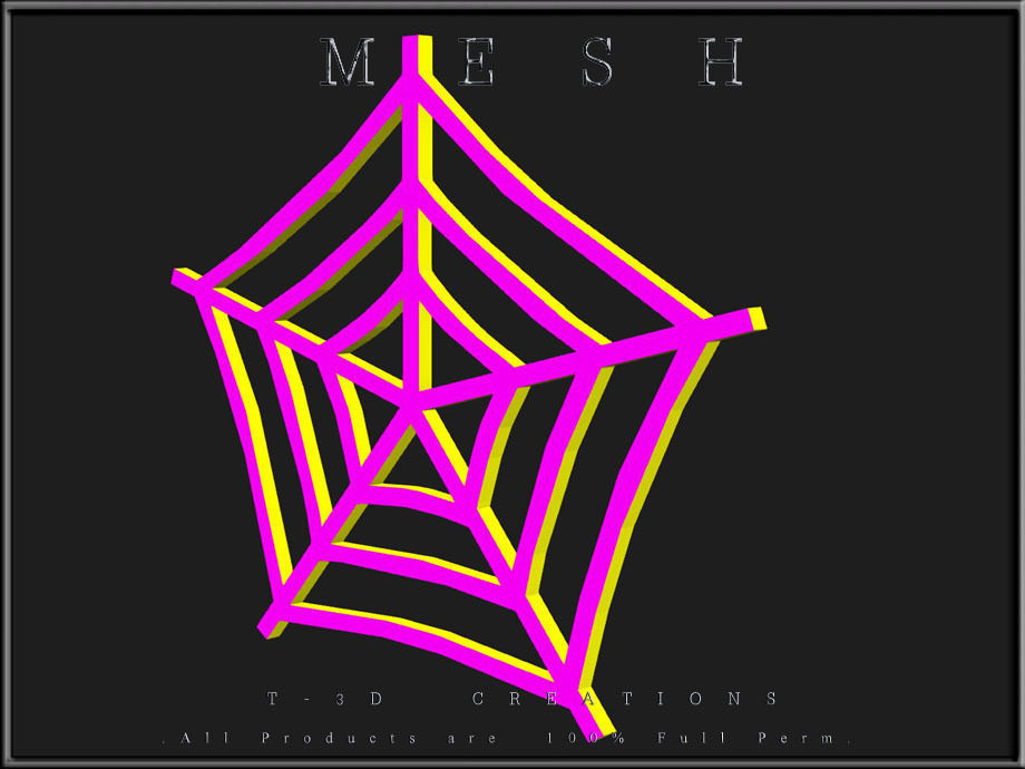 Spiderweb 01 Low-poly 3D model_3