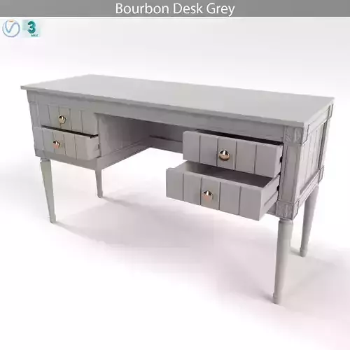 MADE Bourbon Desk Grey 