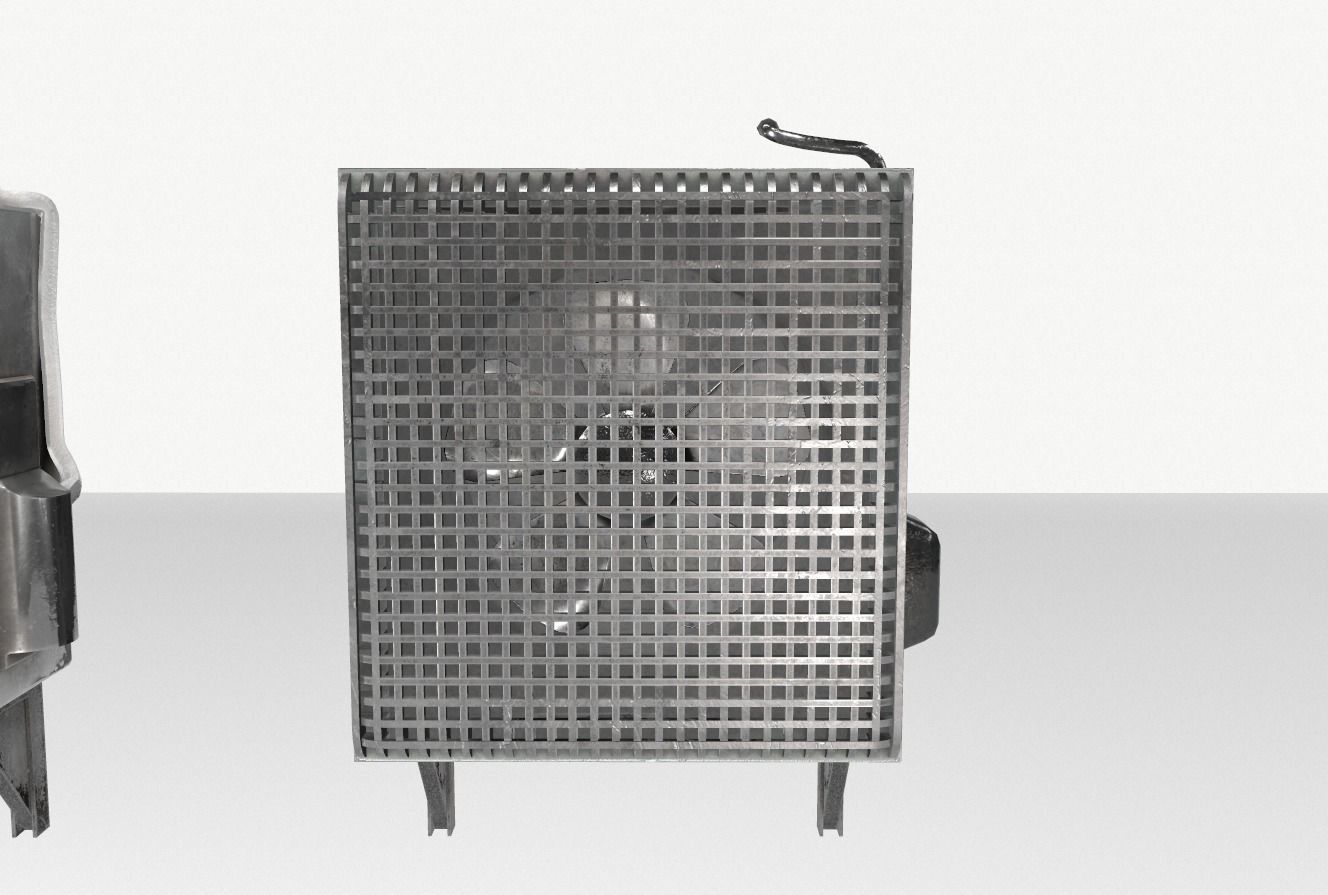 Industrial Exhaust Fans and vents pack Low-poly 3D model_3