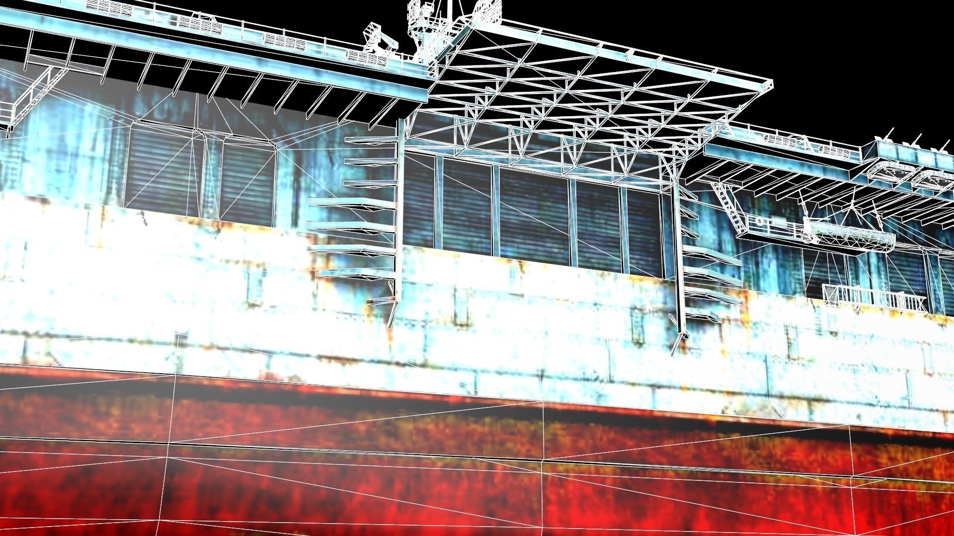 USS Essex CV-9 3D model_10