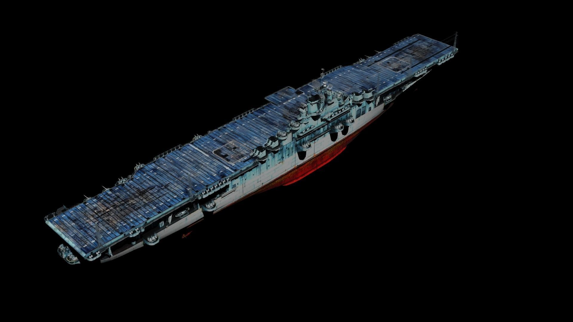 USS Essex CV-9 3D model_5
