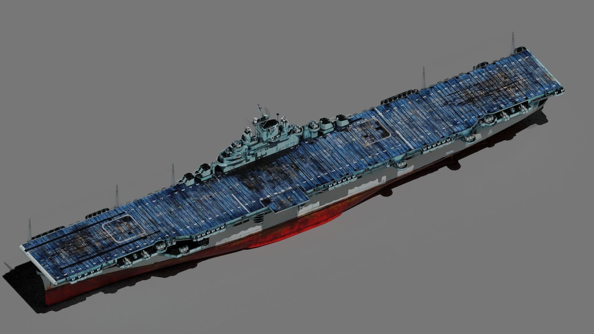 USS Essex CV-9 3D model_3