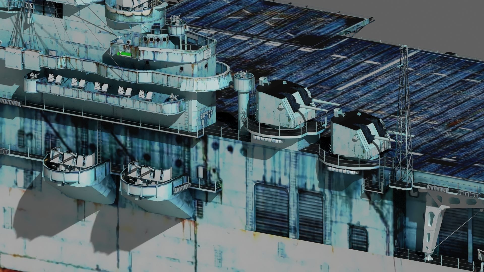 USS Essex CV-9 3D model_6