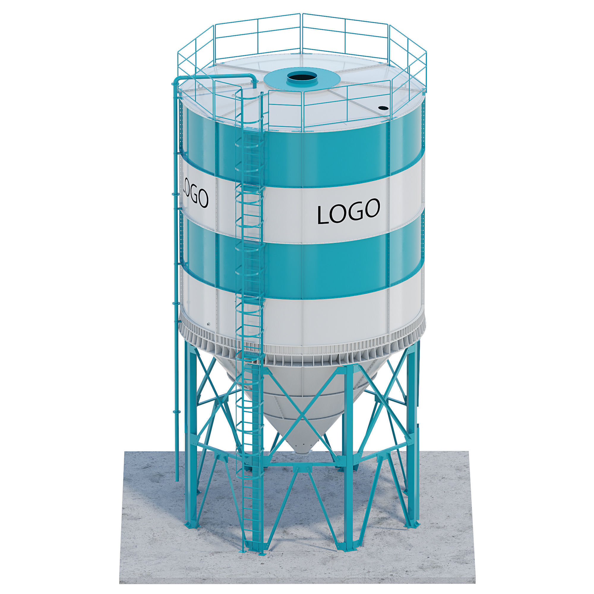 3D model Silo for grain CGTrader