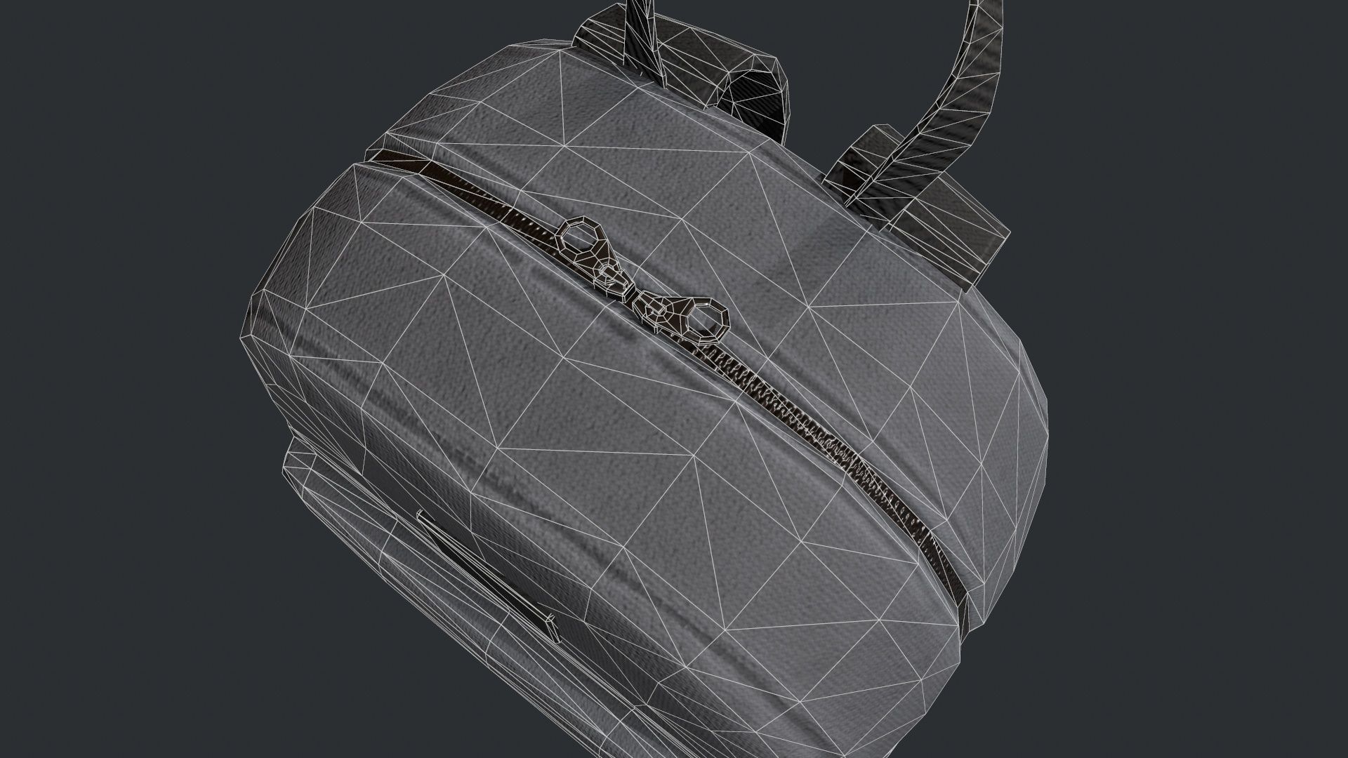 School Backpack - Color Variations  Low-poly 3D model_13