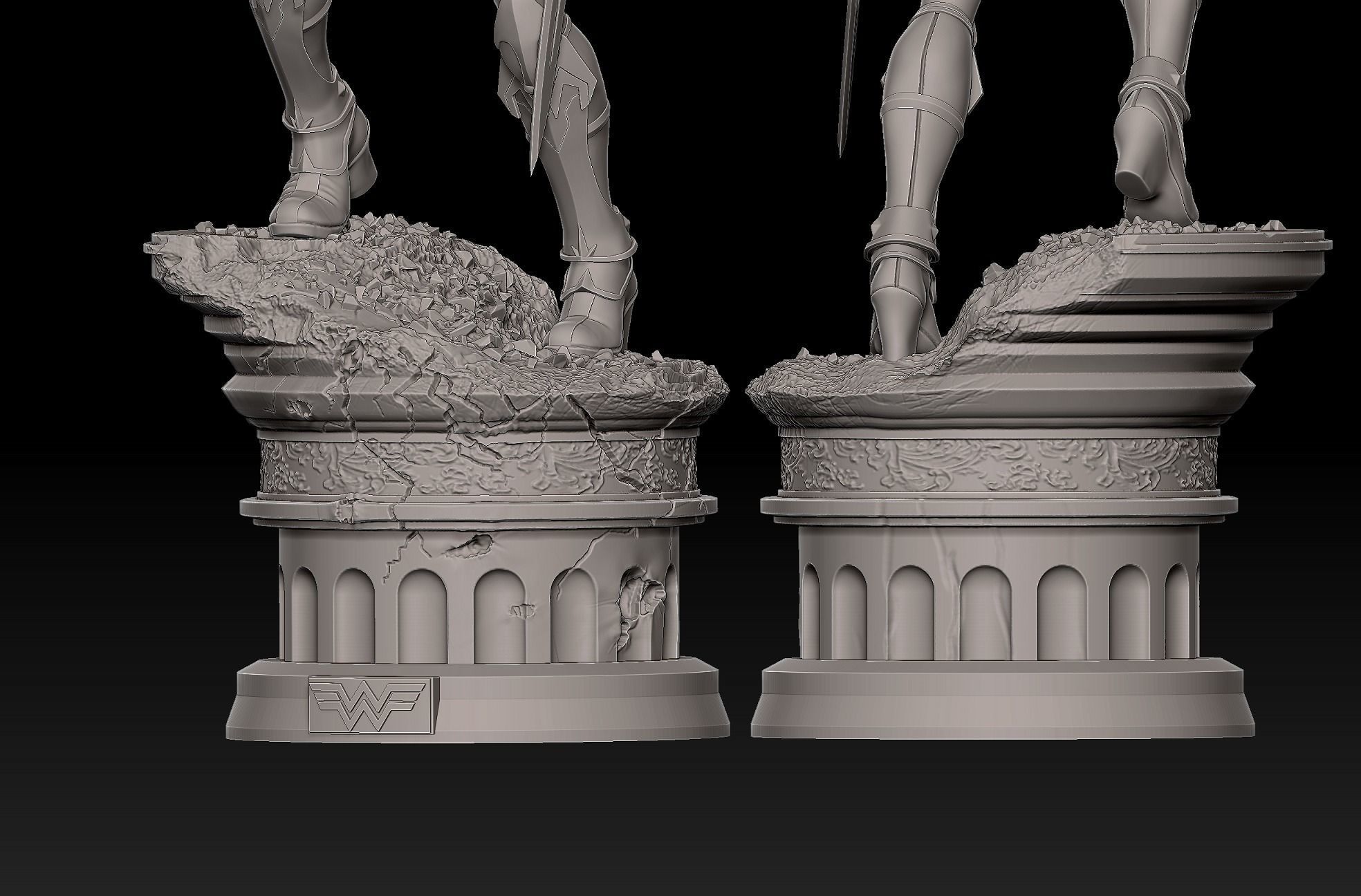 Wonder Woman Statue 3D print model_4