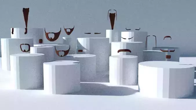 Cartoony Beards Pack