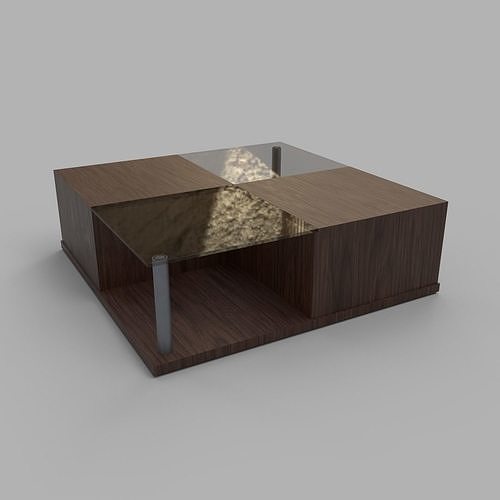 Coffee Table 02 - Living Room Low-poly 3D model