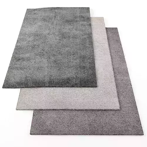 Asiatic Lulu rugs Low-poly 3D model