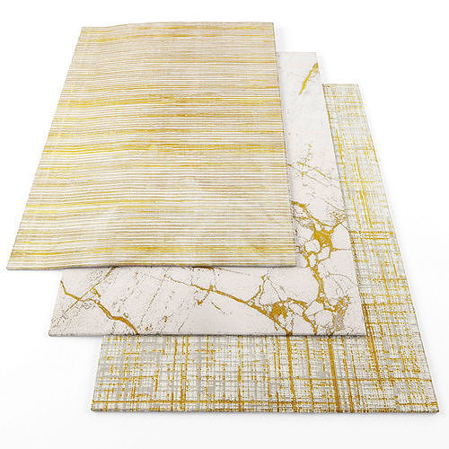 Asiatic Cosmos rugs Low-poly 3D model