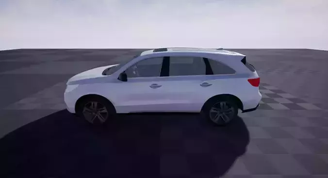 Hybrid Van PBR Game Ready Lowpoly Low-poly 3D model