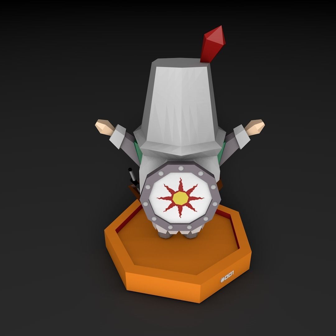 Solaire of Astora Low Poly 3D model_3