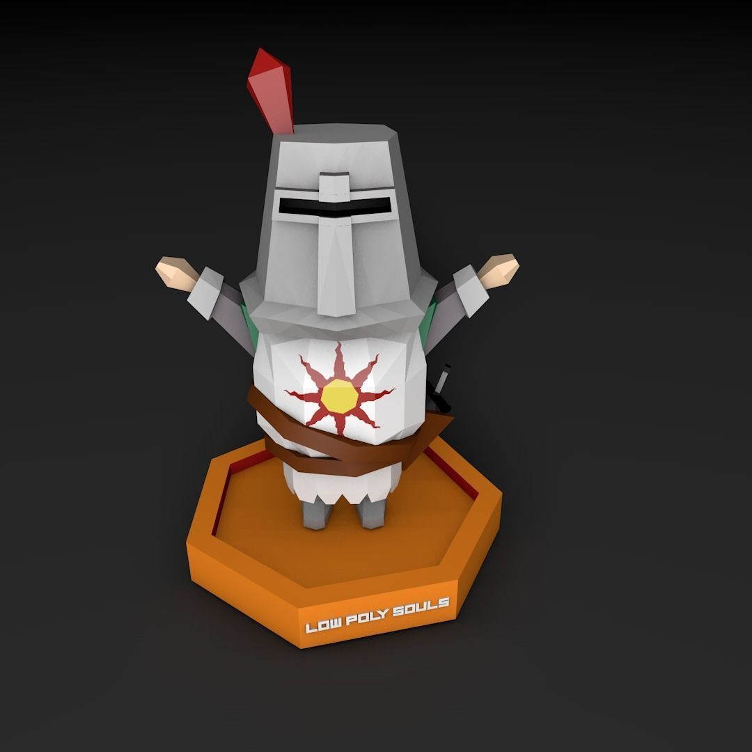 Solaire of Astora Low Poly 3D model_1