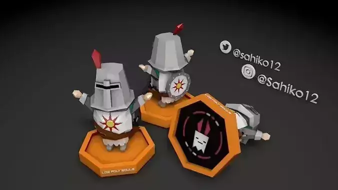 Solaire of Astora Low Poly