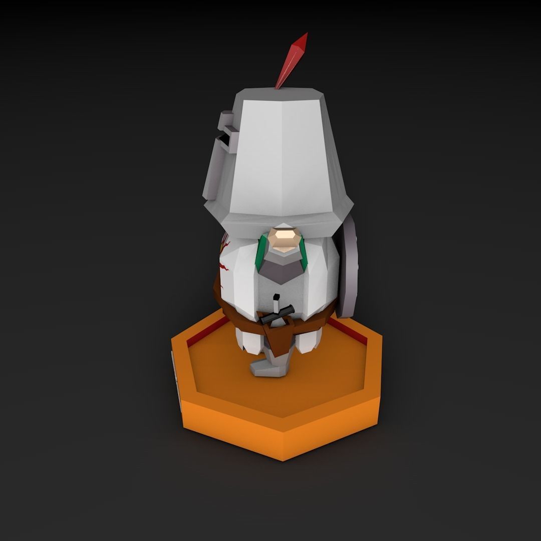 Solaire of Astora Low Poly 3D model_4