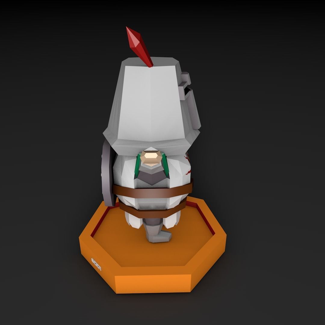 Solaire of Astora Low Poly 3D model_2