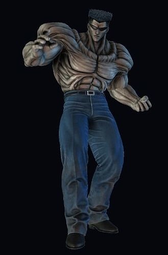 toguro character from street fighter 3D print model