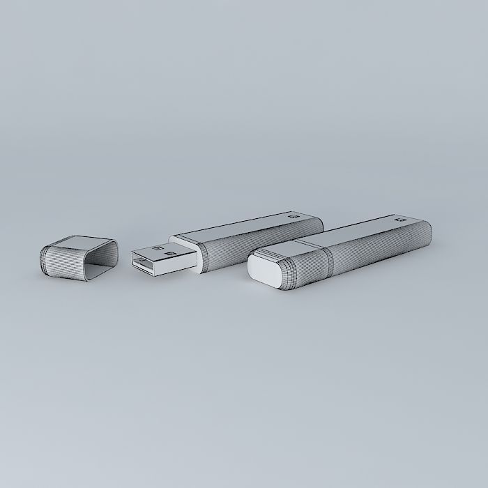 TakeMS MEM-Drive Easy USB  Stick  512 MB Free 3D model_3