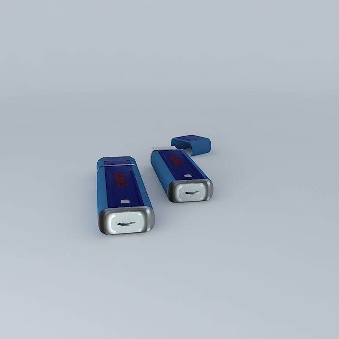 TakeMS MEM-Drive Easy USB  Stick  512 MB Free 3D model_2