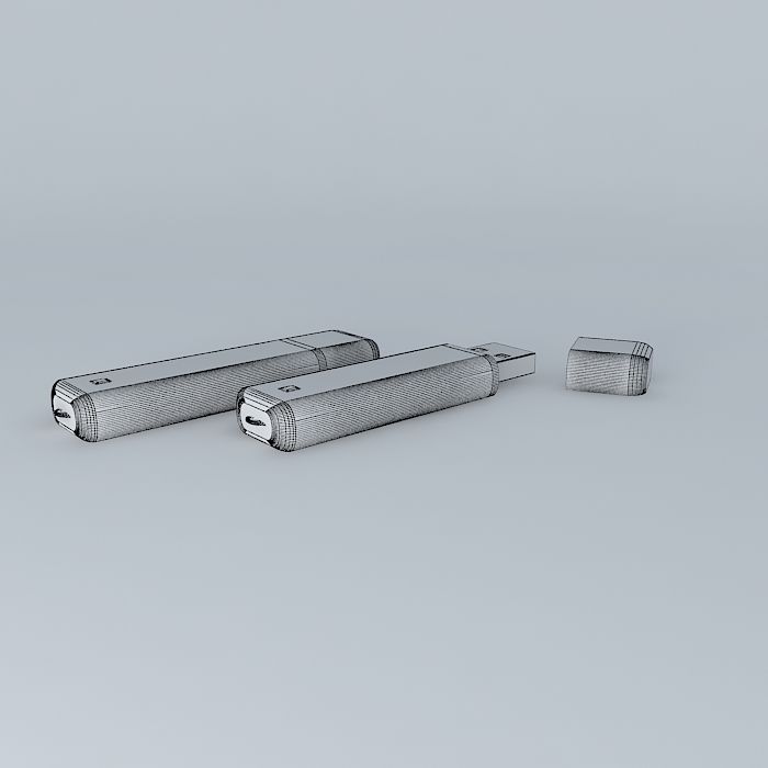 TakeMS MEM-Drive Easy USB  Stick  512 MB Free 3D model_4