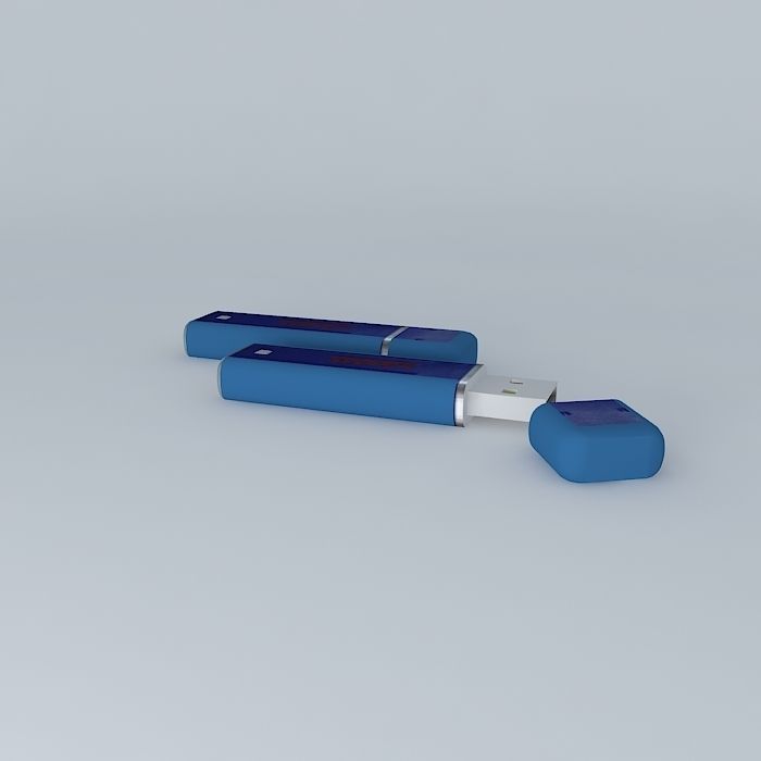 TakeMS MEM-Drive Easy USB  Stick  512 MB Free 3D model_1