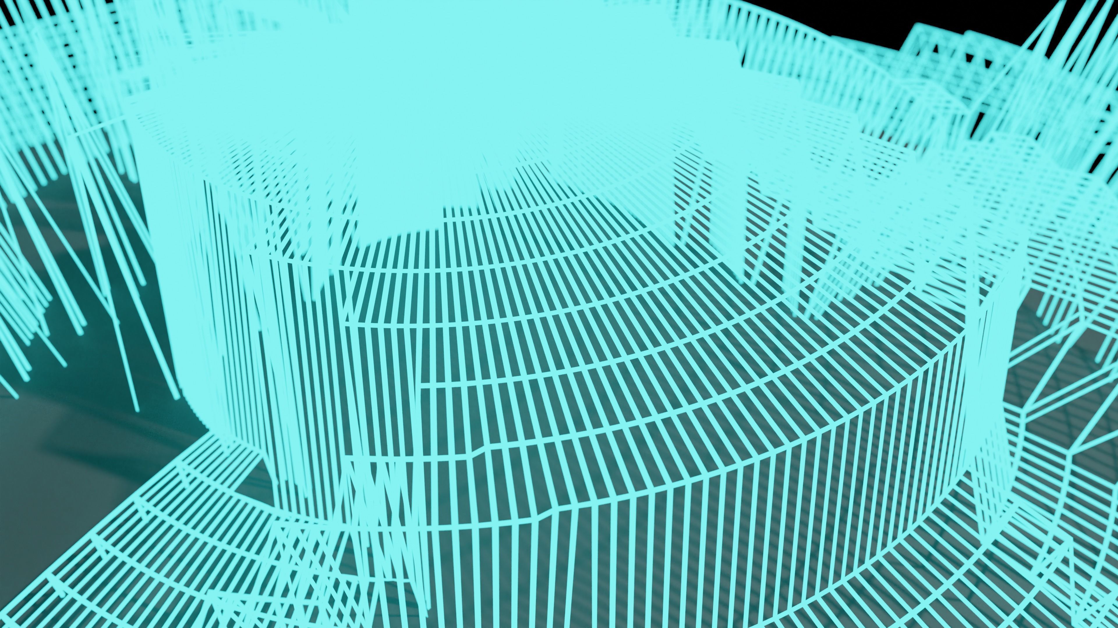 wire sphere 3D model_2