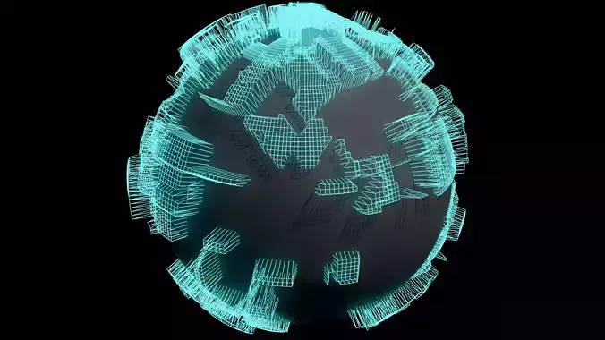 wire sphere 3D model