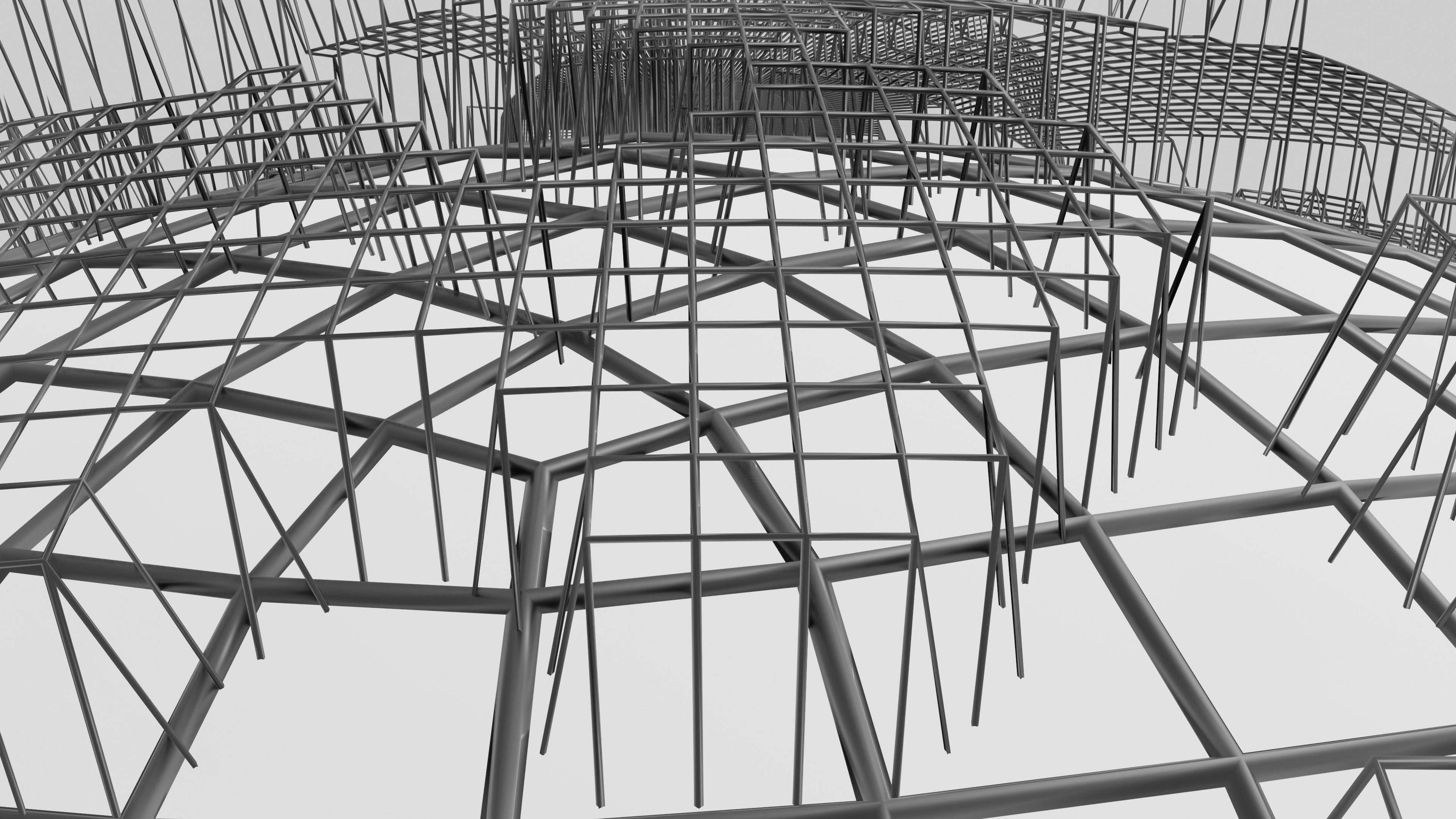 wire sphere 3D model_5