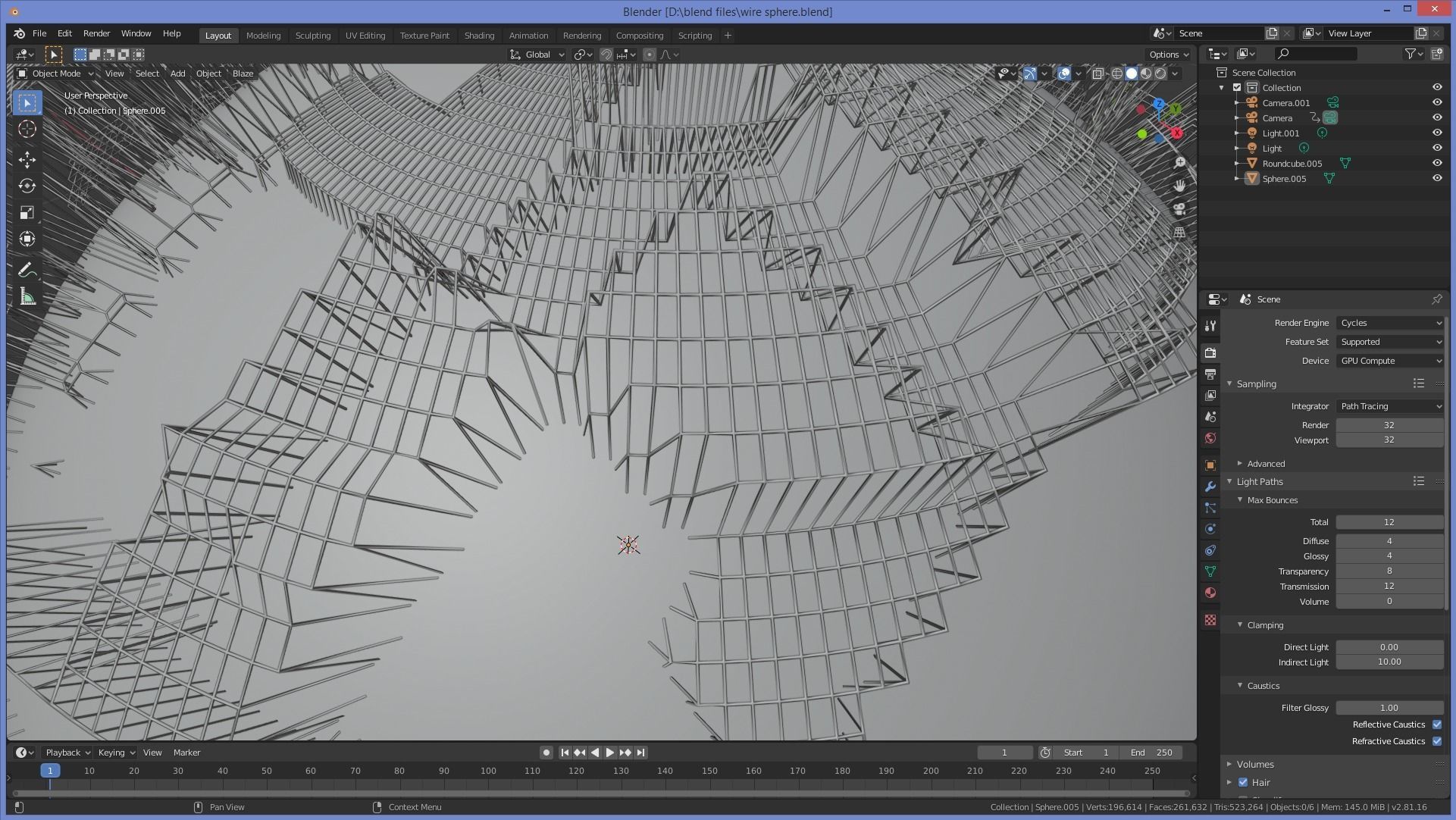 wire sphere 3D model_10