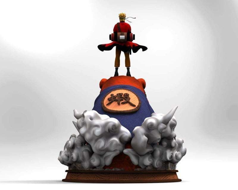 naruto - gamakichi 3D print model_2