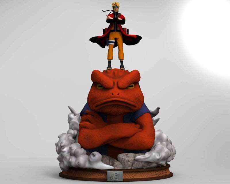 naruto - gamakichi 3D print model_1