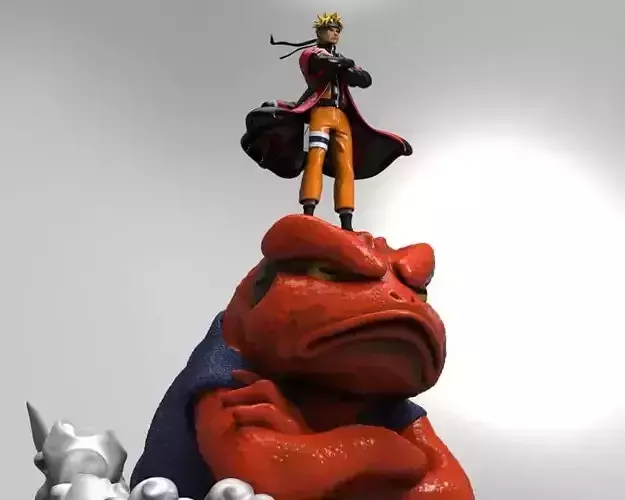 naruto - gamakichi 3D print model