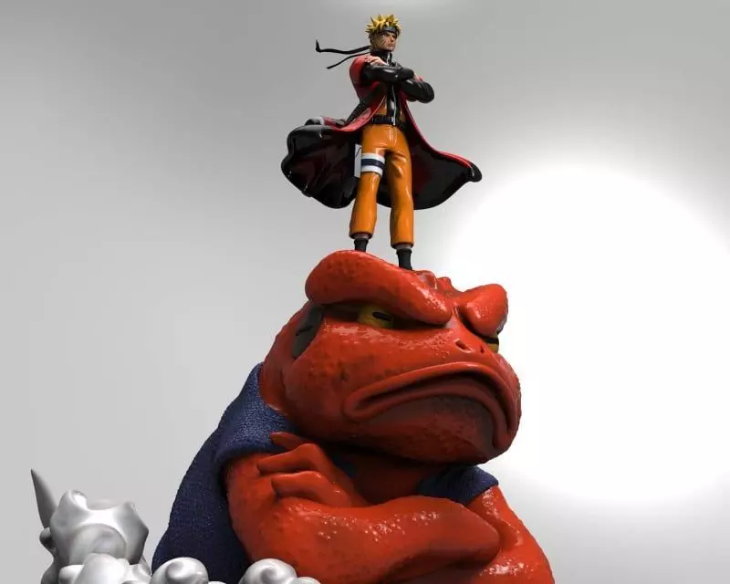naruto - gamakichi 3D print model_0