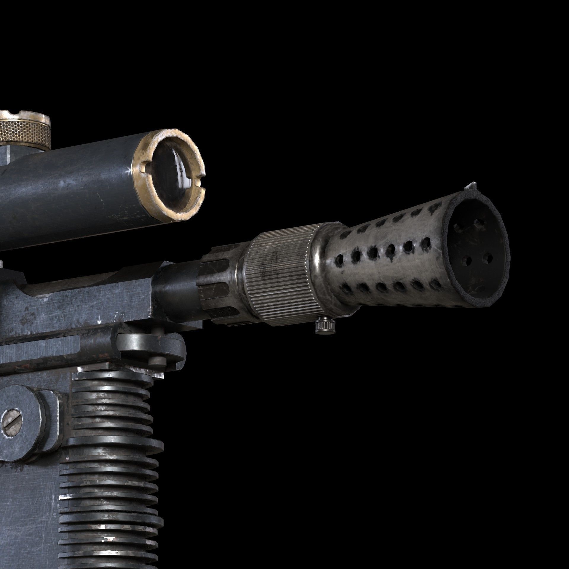 DL-44 Star Wars Blaster Low-poly 3D model_5