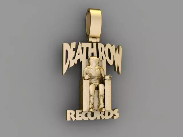 DEATH ROW RECORDS 3Dペンダント Death Row Records Pendant 3D model 3D printable | CGTrader