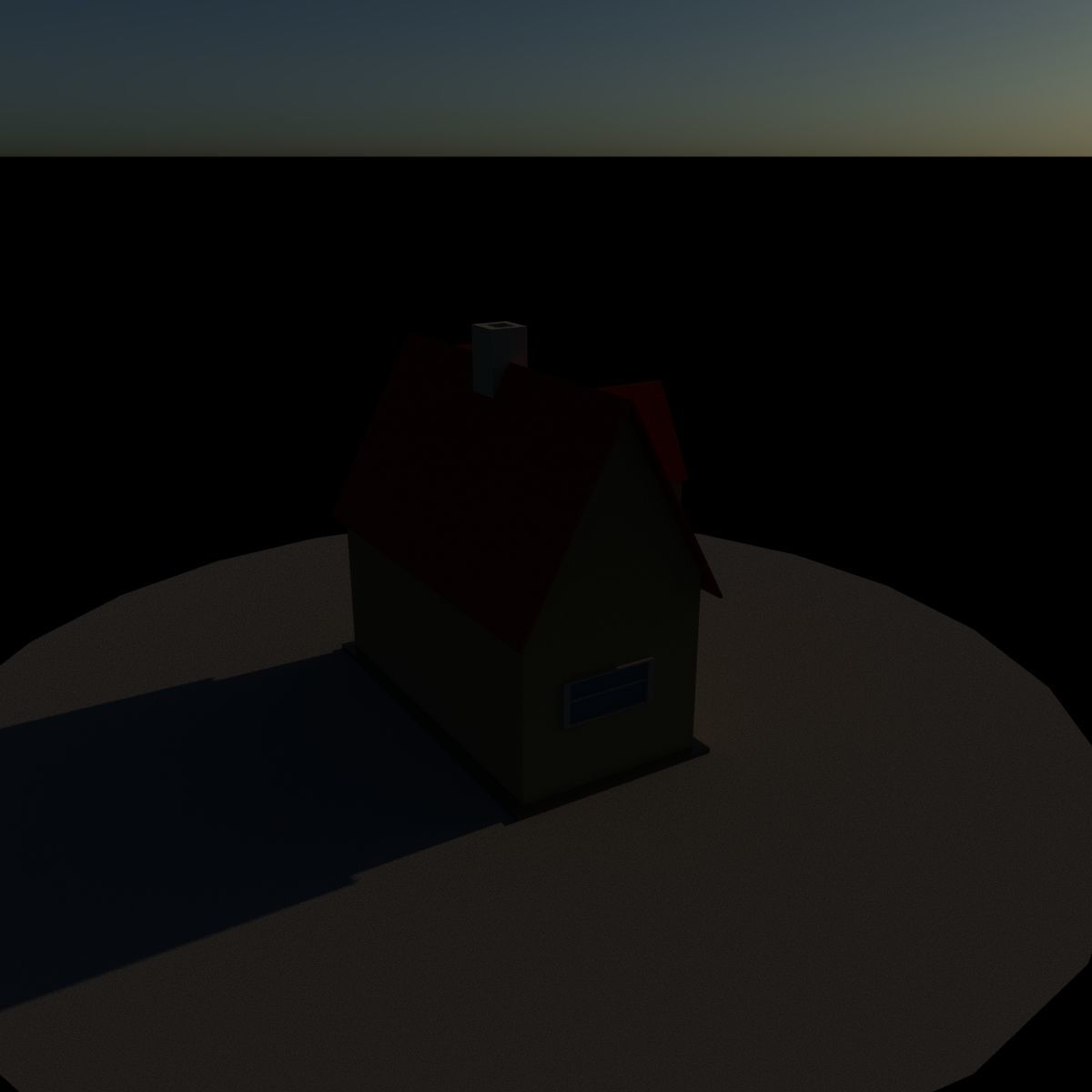 House Low Poly Low-poly 3D model_2