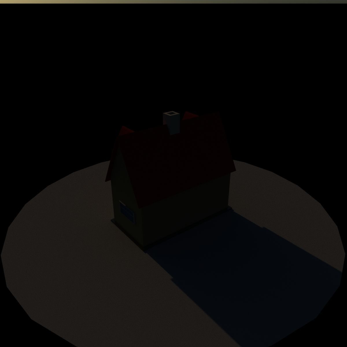 House Low Poly Low-poly 3D model_4